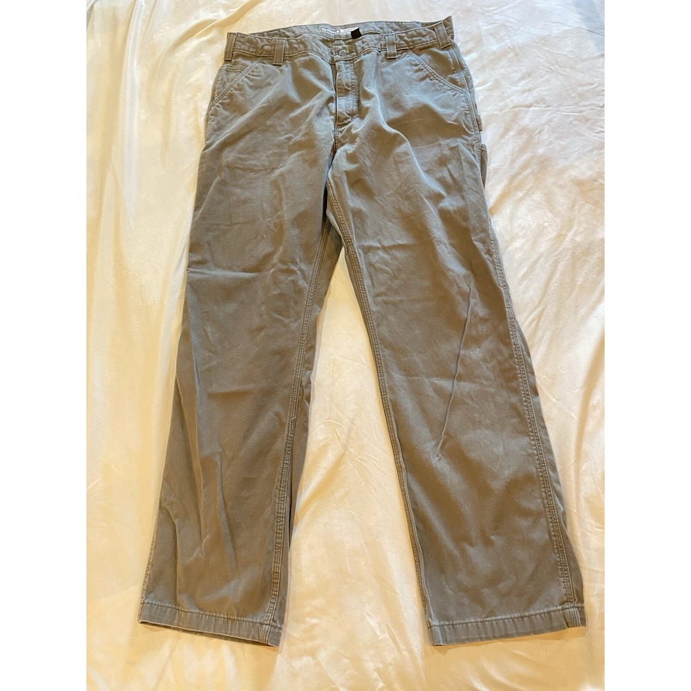 Carhartt Relaxed Fit Work Pants/Jeans Utility Olive Green Men's‎ 40x34 BN 0324-M
